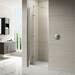 Merlyn 8 Series Frameless Hinged Bifold Shower Door profile small image view 2 