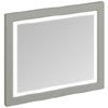 Burlington Framed 90 Mirror with LED Illumination - Dark Olive profile small image view 1 