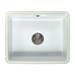 Reginox Mataro 1.0 Bowl White Ceramic Undermount Kitchen Sink + Waste profile small image view 4 