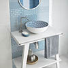 Mataro Blue Patterned Decor Wall Tiles - 125 x 250mm Small Image