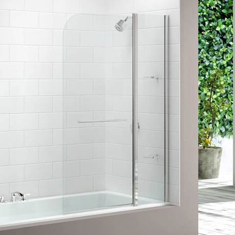 Merlyn Two Panel Curved Bath Screen (1150 x 1500mm)