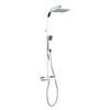 Crosswater - Planet Multifunction Thermostatic Shower Valve with Fixed Head and Shower Kit - MB510SQ profile small image view 1 