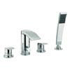 Crosswater - Flow 4 Tap Hole Bath Shower Mixer with Kit - MBFW440D profile small image view 1 