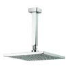 Crosswater - Planet 250mm Square Fixed Head & Ceiling Mounted Arm - MBPSAF25 profile small image view 1 