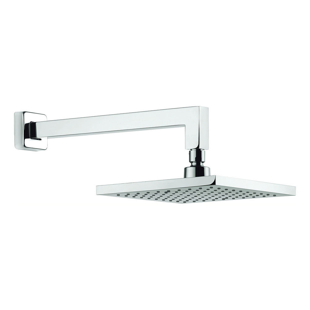 Crosswater - Planet 200mm Square Fixed Head &amp; Wall Mounted Arm - MBPSWF20