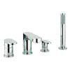 Crosswater - Style 4 Hole Bath Shower Mixer with Kit - MBST440D profile small image view 1 