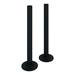 Arezzo Modern Angled Radiator Valves incl. 180mm Stand Pipes - Matt Black profile small image view 3 
