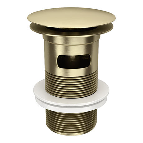 Arezzo Brushed Brass Slotted Click Clack Basin Waste