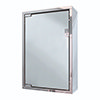 Single Door Bathroom Mirror Cabinet - Stainless Steel profile small image view 1 