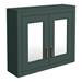 Chatsworth 690mm Green 2-Door Mirror Cabinet profile small image view 2 