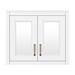Chatsworth 690mm White 2-Door Mirror Cabinet profile small image view 4 