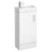 Milan Minimalist Compact Floor Standing Vanity Unit + Knedlington Close Coupled Toilet profile small image view 2 