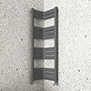Milan Corner Anthracite 1200 x 300 x 300 Heated Towel Rail profile small image view 1 