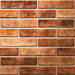 Melo Orange Rustic Brick Effect Wall Tiles - 250 x 60mm  Feature Small Image
