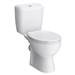 Melbourne Close Coupled Toilet incl. White Compact Cabinet + Basin Set profile small image view 5 