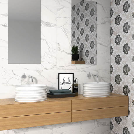Merletti Marble Effect Wall Tiles - 300 x 900mm