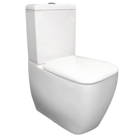 RAK Metropolitan Close Coupled BTW Toilet + Quick Release Soft Close Urea Seat