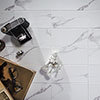 Metro Flat Wall Tiles - Carrara Marble - 20 x 10cm Small Image