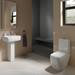 RAK Metropolitan Close Coupled Modern Toilet + Soft Close Seat profile small image view 3 