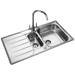 Rangemaster Michigan 1.5 Bowl Stainless Steel Kitchen Sink profile small image view 3 