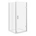 Toreno 8mm Square Hinged Door Shower Enclosure - Easy Fit profile small image view 2 