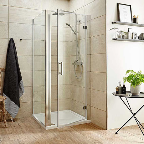 Turin 8mm Square Hinged Door Shower Enclosure - Easy Fit