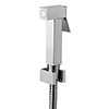 Milan Square Douche Shower Spray kit with Wall Bracket + Hose profile small image view 1 