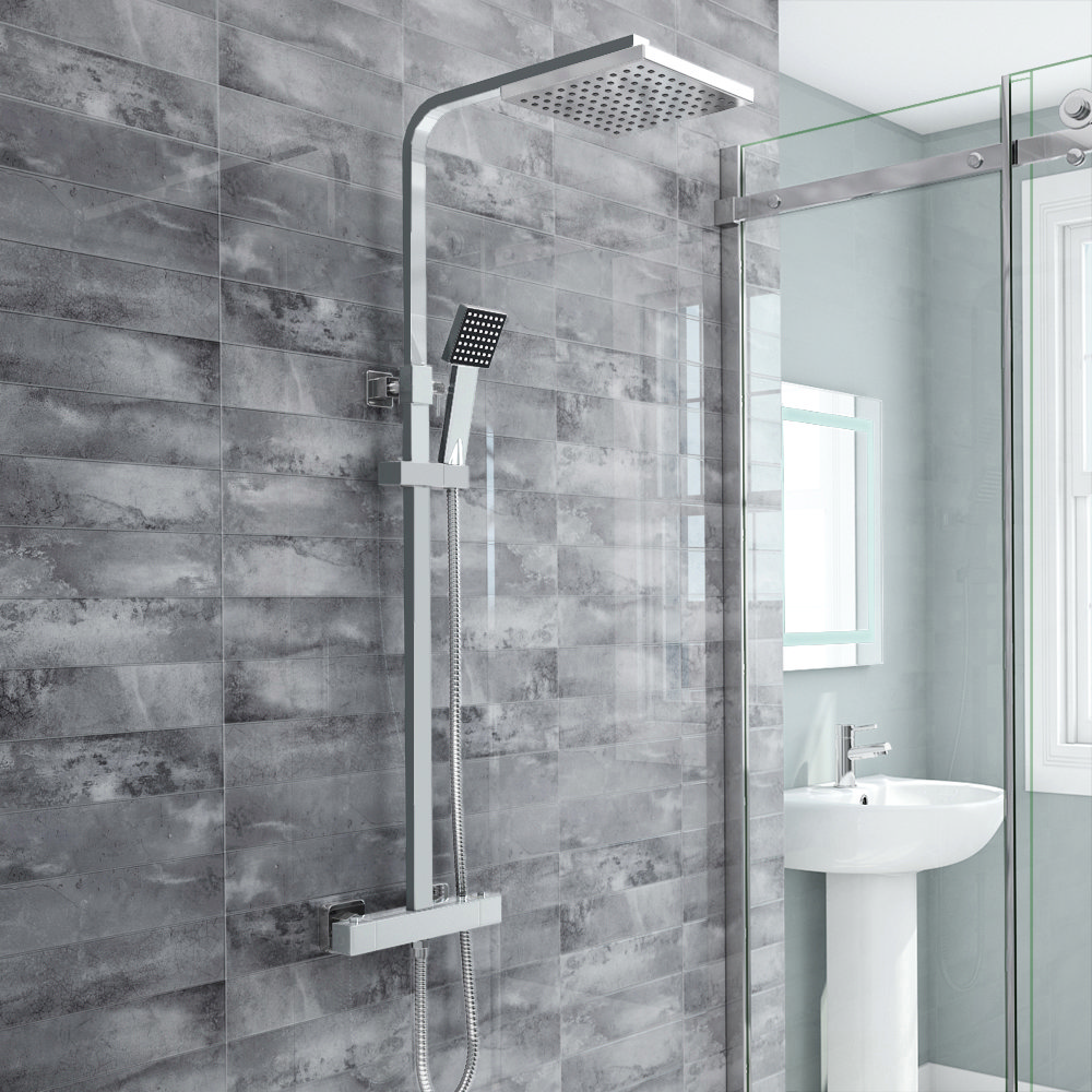 Modern Chrome Shower - Milan | Victorian Plumbing