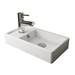 Milan W400 x D222mm Stone Grey Compact Floor Standing Basin Unit profile small image view 2 