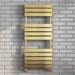 Arezzo Brushed Brass 1200 x 500 Heated Towel Rail profile small image view 2 