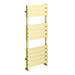 Arezzo Brushed Brass 1200 x 500 Heated Towel Rail profile small image view 3 
