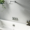 Milan 2 Outlet Shower System (Fixed Shower Head + Overflow Bath Filler) profile small image view 1 