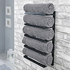 Milan 5 Tier Towel Rack - Matt Black profile small image view 1 