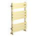 Arezzo Brushed Brass 800 x 500 Heated Towel Rail profile small image view 2 