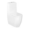 Britton Bathrooms Milan Rimless Close Coupled Toilet + Soft Close Seat profile small image view 1 