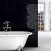 Mileto Black Gloss Porcelain Wall Tile - 75 x 300mm  Feature Small Image