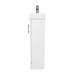 Milan Small Floor Standing Vanity Basin Unit - Gloss White (W400 x D222mm) profile small image view 6 