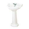 Miller - 535mm Traditional 1TH Basin with Full Pedestal profile small image view 1 