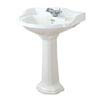 Miller - 655mm Traditional 1TH Basin with Full Pedestal profile small image view 1 