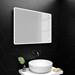 Toreno 800 x 600mm Landscape LED Illuminated Bluetooth Mirror inc. Touch Sensor profile small image view 3 