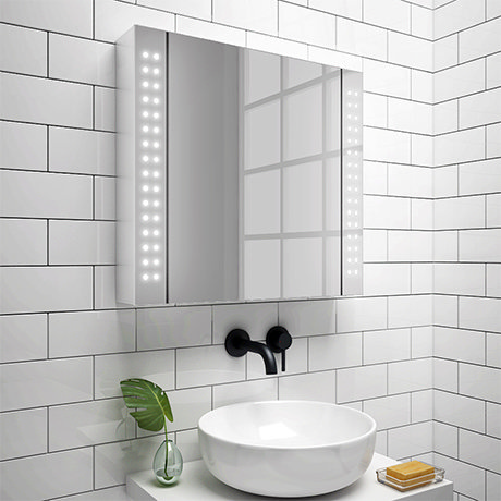 Turin 650x600mm Led Illuminated Mirror Cabinet Inc Motion Sensor