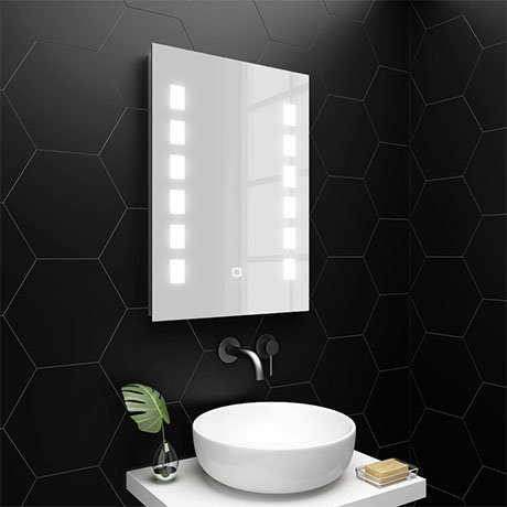 Toreno 500x700mm LED Illuminated Mirror Inc. Touch Sensor - MIR041