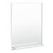 Trafalgar 600 x 800mm Bevelled Bathroom Mirror with Glass Shelf profile small image view 2 