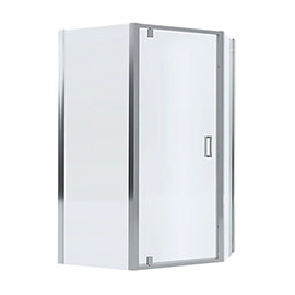Mira Leap 1200 x 900 Offset Pentagon Pivot Door Shower Enclosure