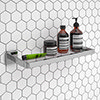 Milan Modern Wall Mounted Glass Shelf profile small image view 1 