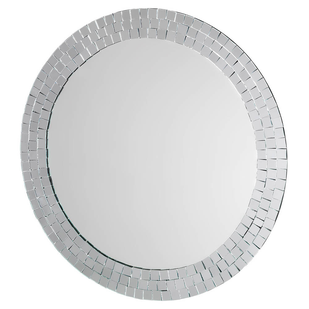 Croydex Meadley Circular Mirror with Mosaic Surround 600 x 600mm - MM700700