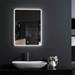 Croydex Chilcombe Hang N Lock Illuminated Mirror with Demister Pad 500 x 700mm - MM720200E profile small image view 3 
