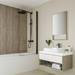 Multipanel Neutrals Collection Creamy White Bathroom Wall Panel profile small image view 4 