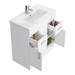 Toreno 1300mm Gloss White Vanity Unit Bathroom Suite - Depth 400/200mm profile small image view 4 