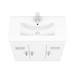Toreno 1300mm Gloss White Vanity Unit Bathroom Suite - Depth 400/200mm profile small image view 7 